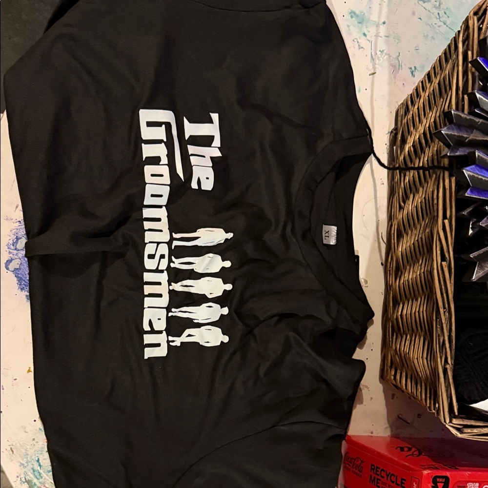 Stylish Black Groomsmen Tee